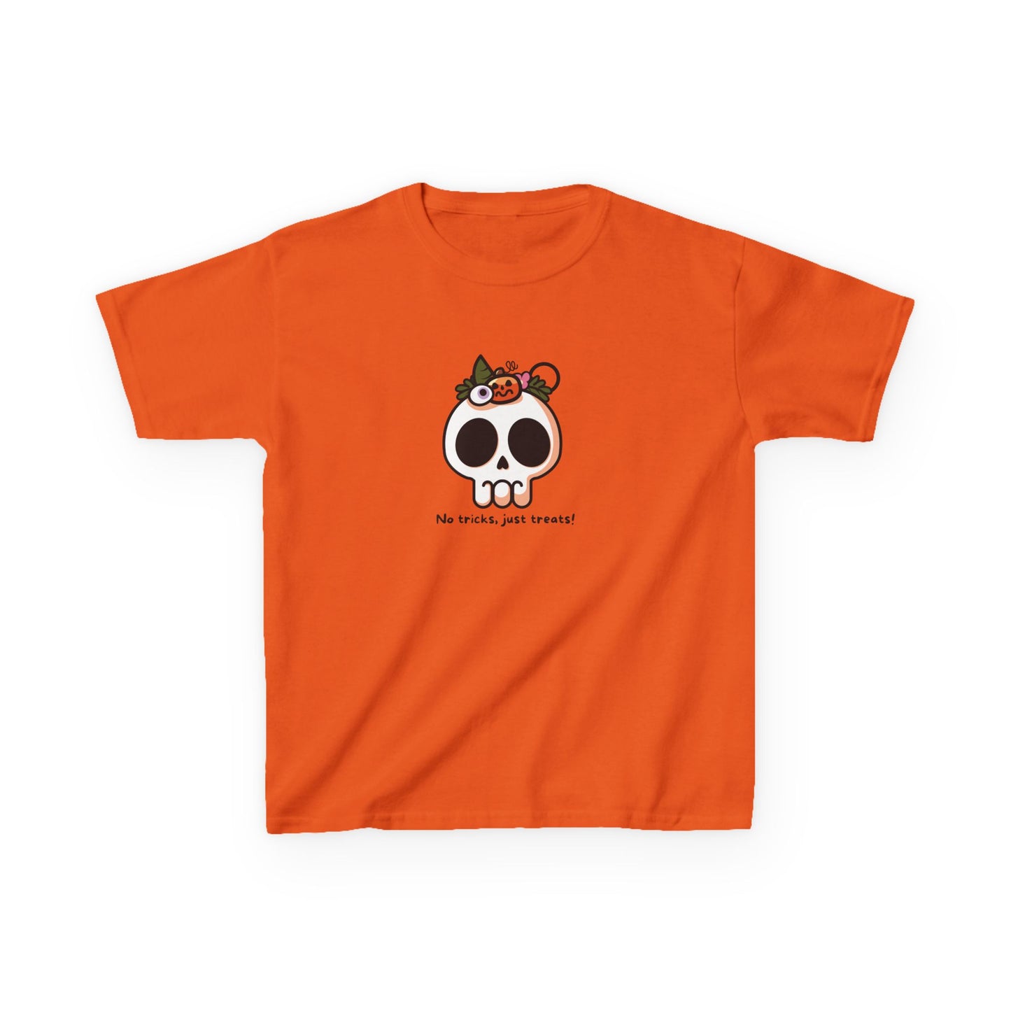 T-Shirt - No Tricks Just Treats Skull Halloween