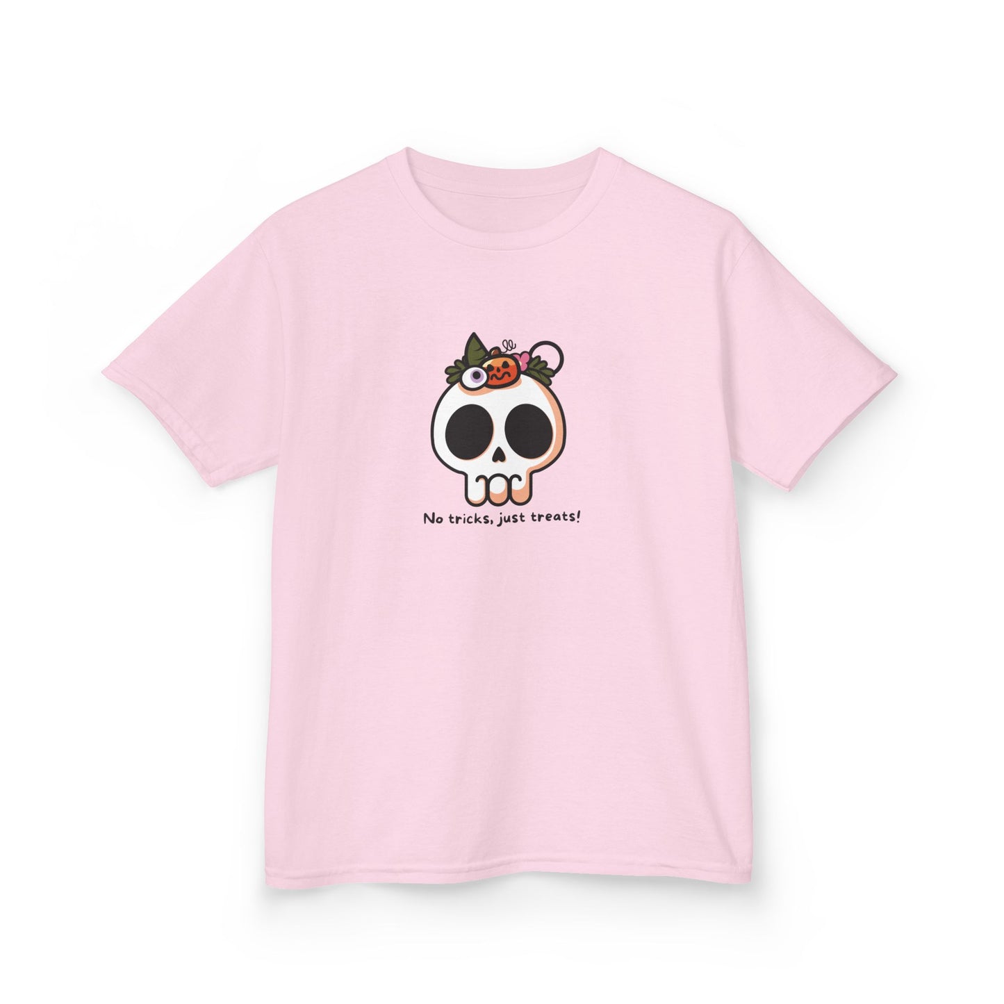 T-Shirt - No Tricks Just Treats Skull Halloween