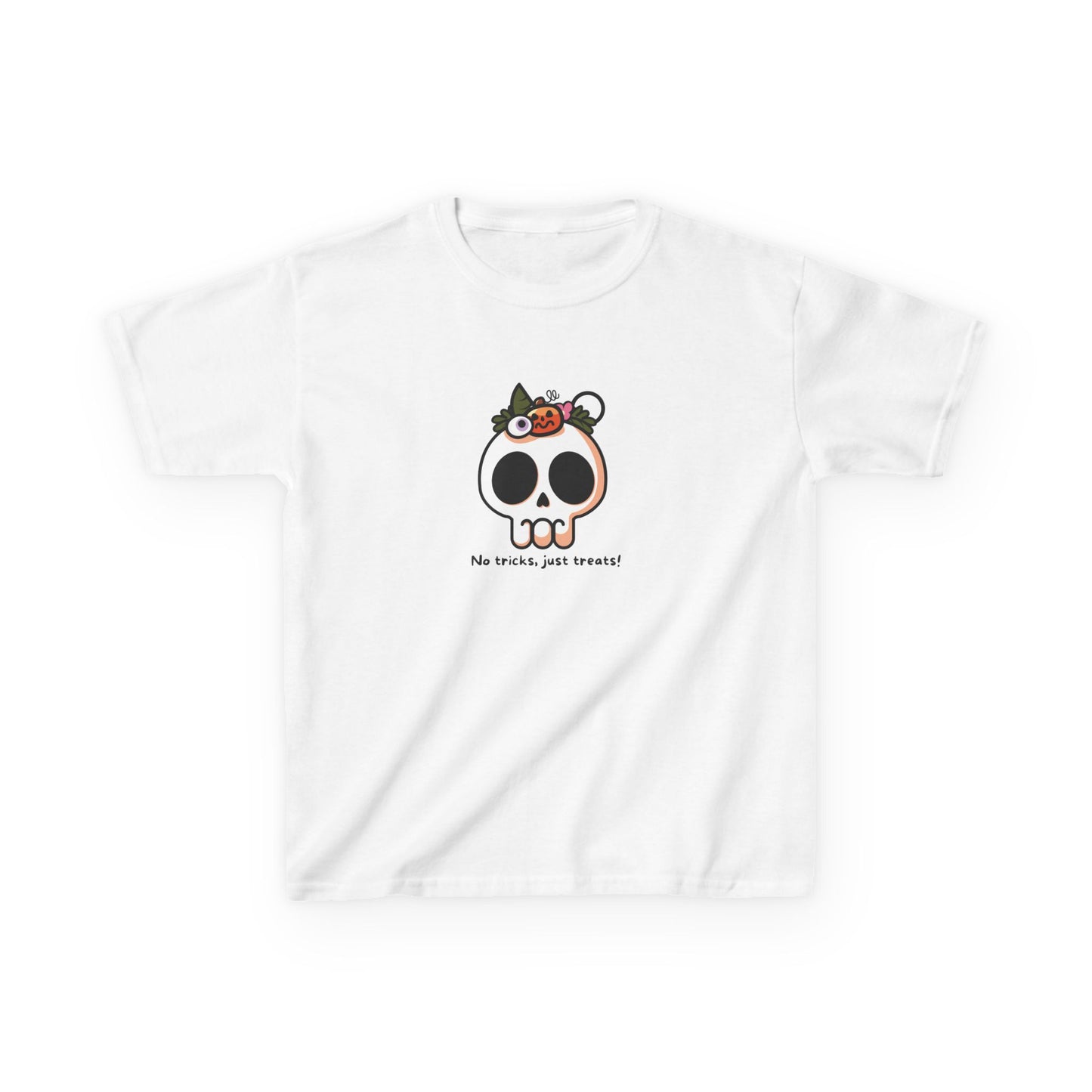 T-Shirt - No Tricks Just Treats Skull Halloween