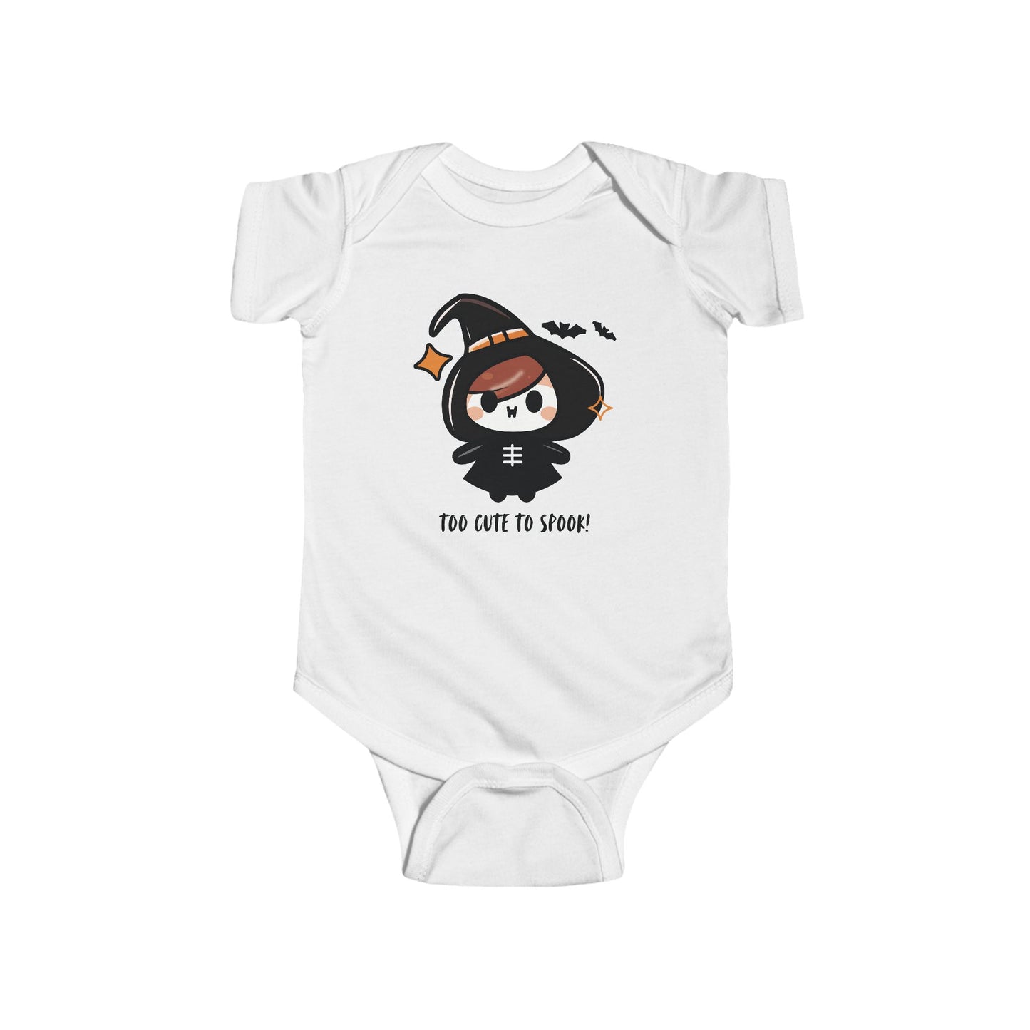 Bodysuit Too Cute to Spook Infant Halloween