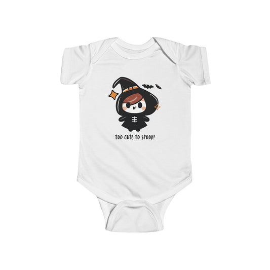 Bodysuit Too Cute to Spook Infant Halloween