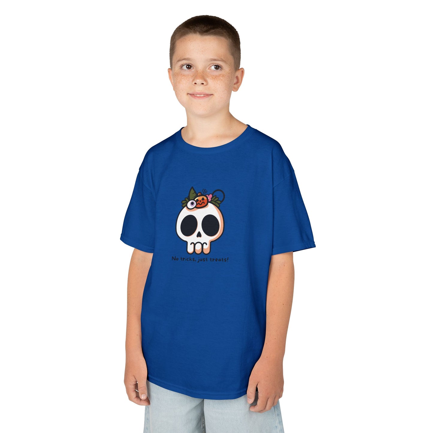T-Shirt - No Tricks Just Treats Skull Halloween