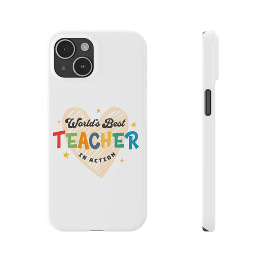 World's best teacher in action - Phone Cases