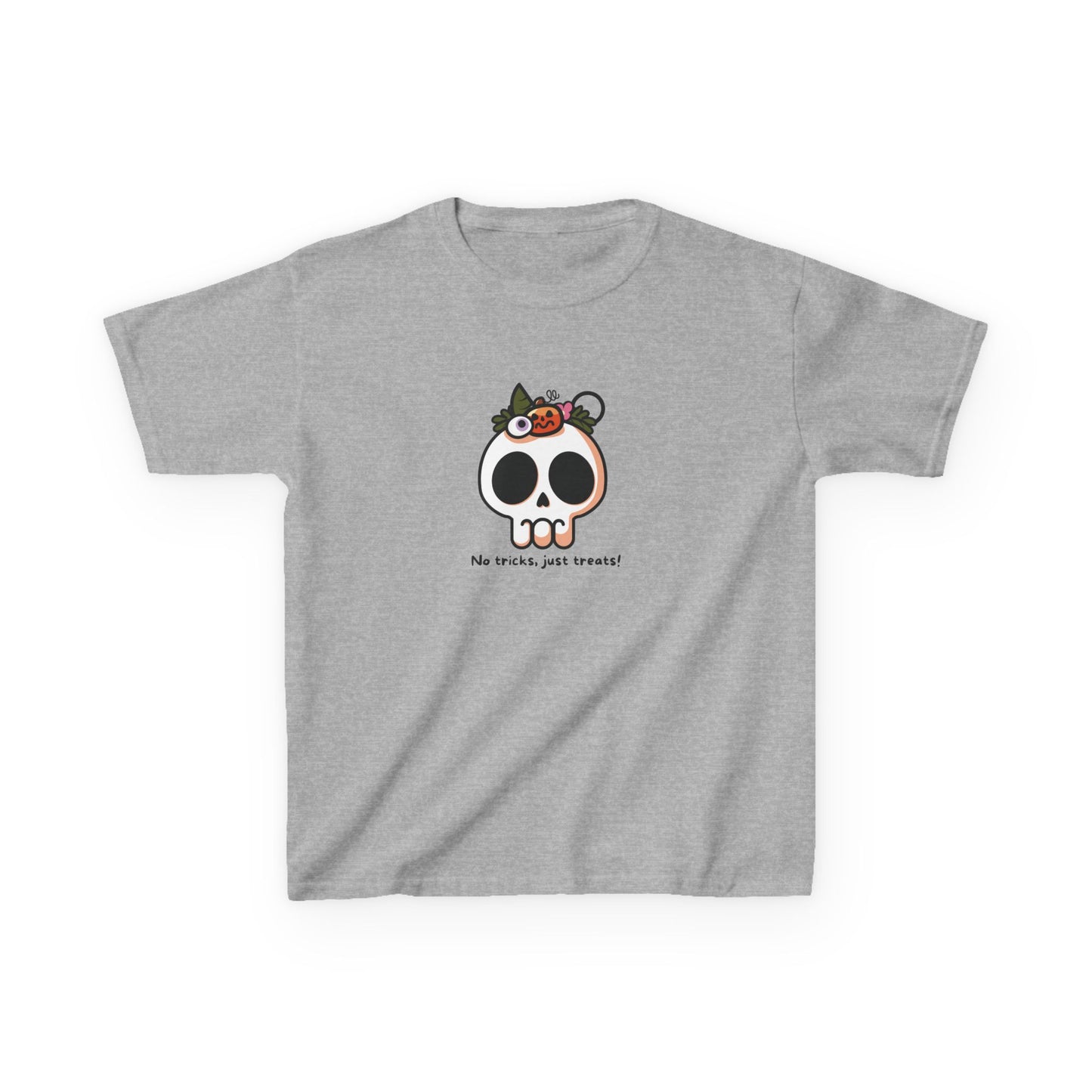 T-Shirt - No Tricks Just Treats Skull Halloween
