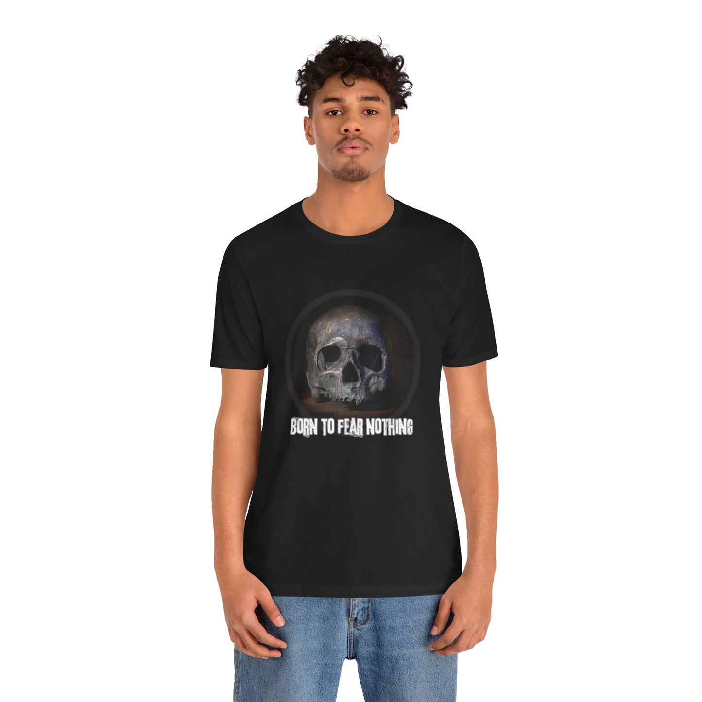 T-Shirt - Born to Fear Nothing Skull