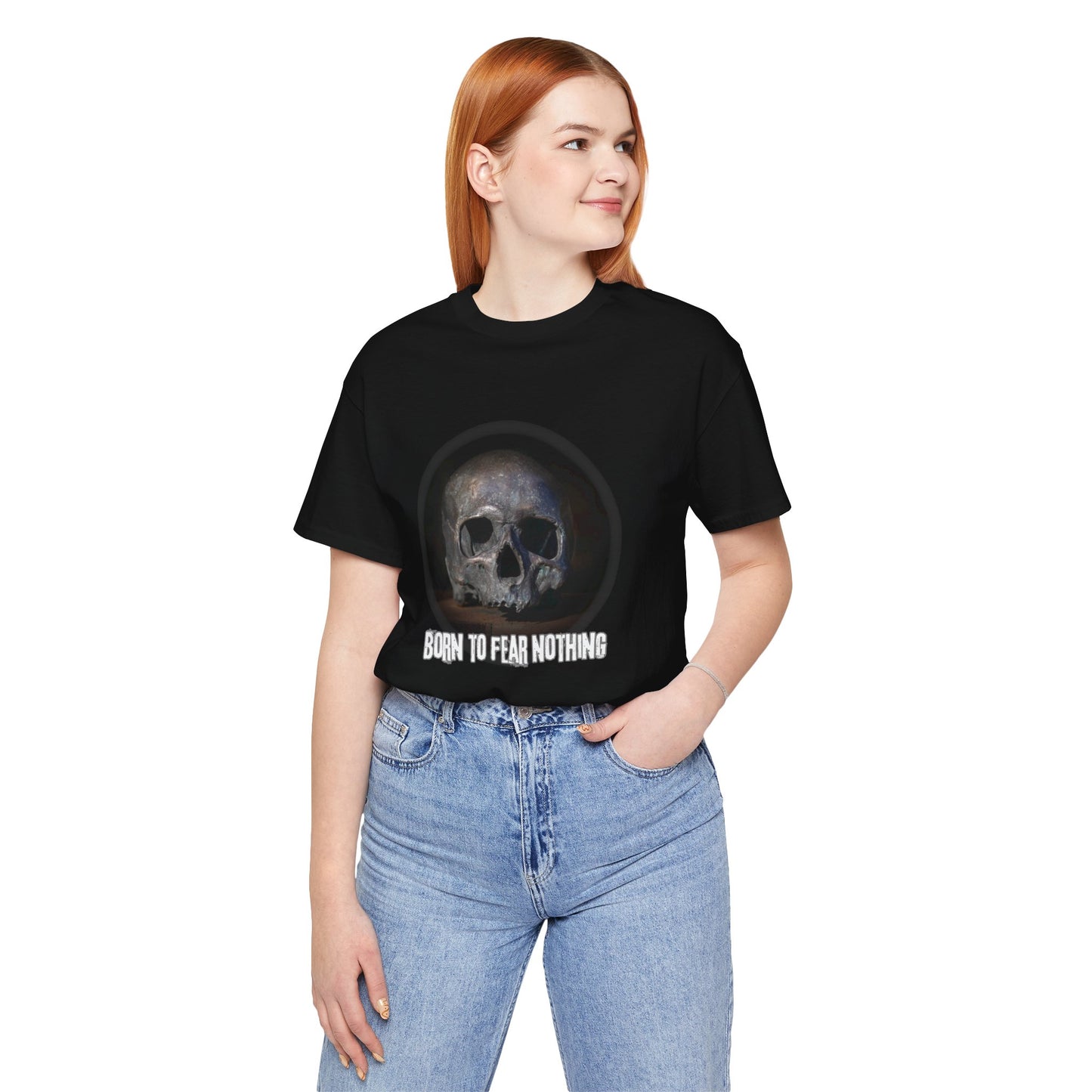 T-Shirt - Born to Fear Nothing Skull