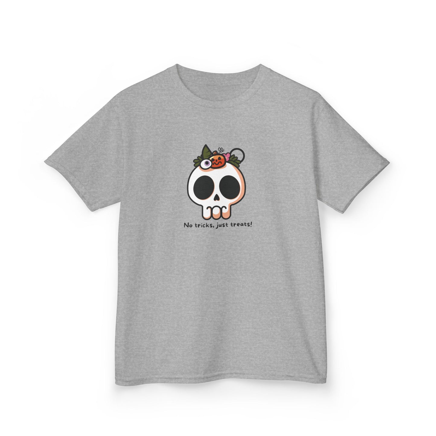 T-Shirt - No Tricks Just Treats Skull Halloween